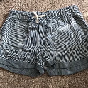 Francesca’s blue striped shorts